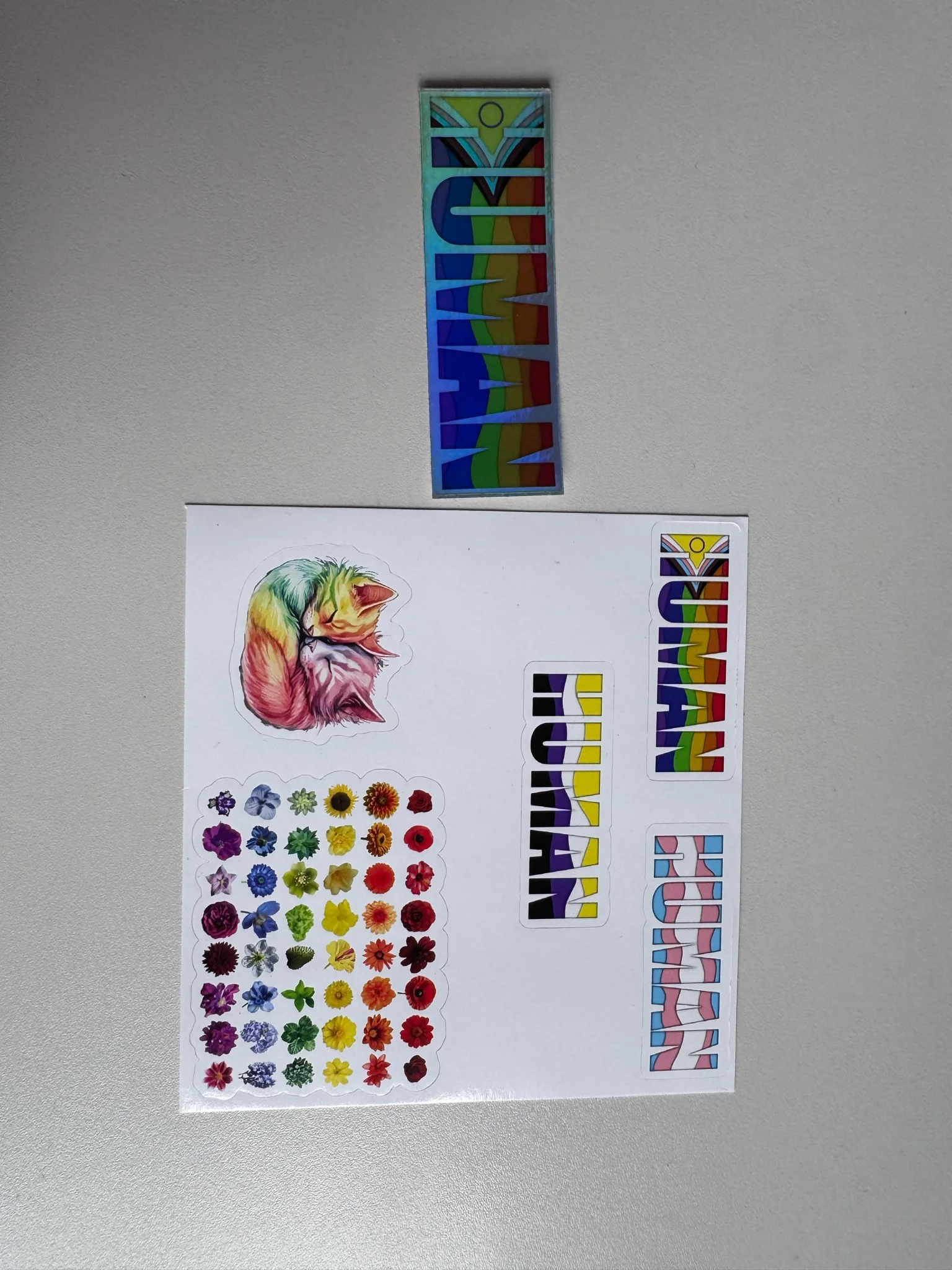 HUMAN sticker sheet non-holographic - Image 3